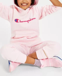 Champion Big Girls Classic Script Fleece Jogger Pants -Champion Online 21751544 fpx