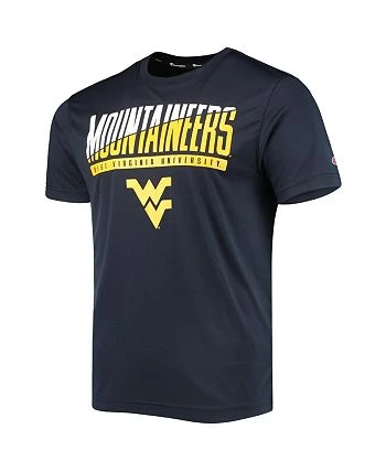 Champion Men's Navy West Virginia Mountaineers Wordmark Slash T-shirt 5 Champion Men's Navy West Virginia Mountaineers Wordmark Slash T-shirt - Image 3
