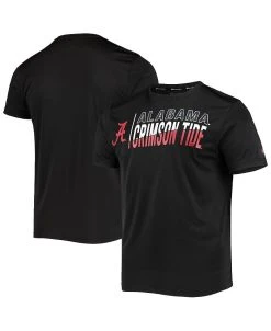 Champion Men's Black Alabama Crimson Tide Slash Stack T-shirt