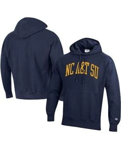 Champion Men's Navy North Carolina A&T Aggies Tall Arch Pullover Hoodie -Champion Online 21867021 fpx