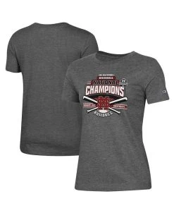 Women's Charcoal Mississippi State Bulldogs 2021 NCAA Men's Baseball College World Series Champions Locker Room T-shirt