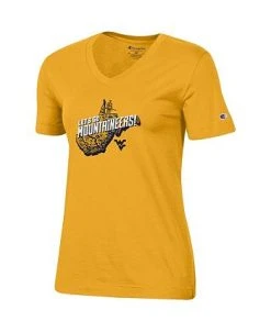 Champion Women's Gold West Virginia Mountaineers 2021 Official Fan T-shirt -Champion Online 21867046 fpx