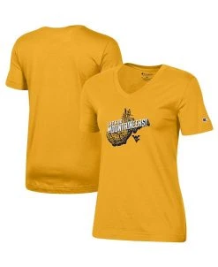 Champion Women's Gold West Virginia Mountaineers 2021 Official Fan T-shirt