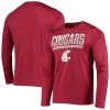 Champion Men's Crimson Washington State Cougars Wordmark Slash Long Sleeve T-shirt -Champion Online 22007151 fpx