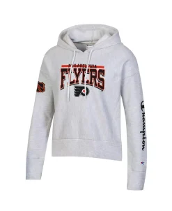 Champion Women's Heathered Gray Philadelphia Flyers Reverse Weave Pullover Hoodie 10 Champion Women's Heathered Gray Philadelphia Flyers Reverse Weave Pullover Hoodie -Champion Online 22055098 fpx