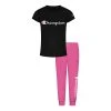 Champion Little Girls Script T-shirt And Fleece Jogger Pants, 2 Piece Set -Champion Online 22118808 fpx
