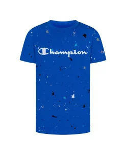 Champion Little Boys All-over Print Paint Splatter T-shirt
