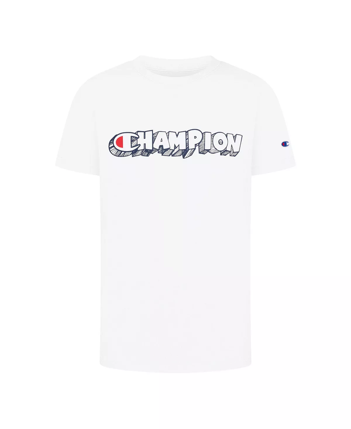 Champion Little Boys Hand Drawn Block Script T-shirt 4 Champion Little Boys Hand Drawn Block Script T-shirt - Image 2