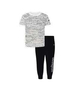 Champion Baby Boys Hand Drawn Signature T-shirt And Fleece Pants, 2 Piece Set