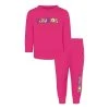 Champion Baby Girls Retro Color Block Fleece Crew And Fleece Joggers, 2 Piece Set