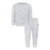 Champion Baby Girls All Over Print Tossed C Fleece Crew And Repeat C Fleece Joggers, 2 Piece Set -Champion Online 22300653 fpx