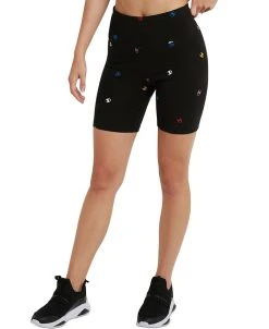 Champion Women's Authentic Logo-Print Bike Shorts