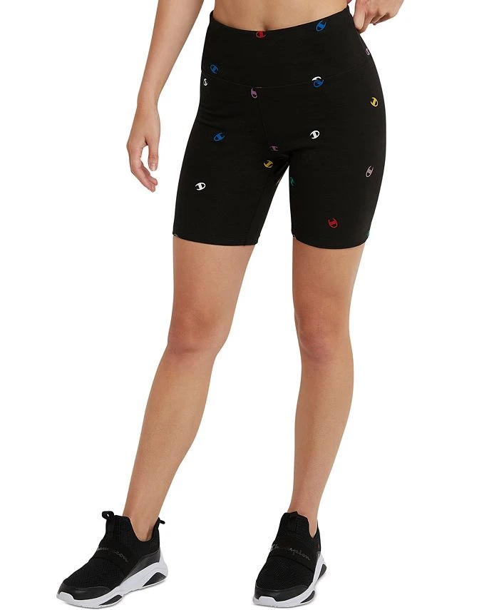 Champion Women's Authentic Logo-Print Bike Shorts 3 Champion Women's Authentic Logo-Print Bike Shorts