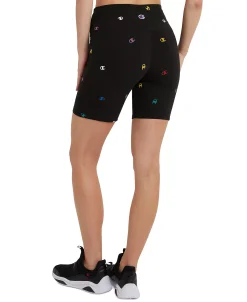 Champion Women's Authentic Logo-Print Bike Shorts 8 Champion Women's Authentic Logo-Print Bike Shorts -Champion Online 22326142 fpx