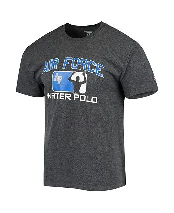 Champion Men's Heathered Charcoal Air Force Falcons Water Polo Player T-shirt 5 Champion Men's Heathered Charcoal Air Force Falcons Water Polo Player T-shirt - Image 3