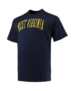 Champion Men's Navy West Virginia Mountaineers Big And Tall Arch Team Logo T-shirt -Champion Online 22383676 fpx