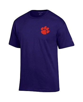 Champion Men's Purple Clemson Tigers Stack 2-Hit T-shirt 5 Champion Men's Purple Clemson Tigers Stack 2-Hit T-shirt - Image 3