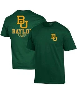 Champion Men's Green Baylor Bears Stack 2-Hit T-shirt