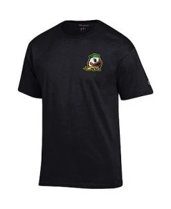 Champion Men's Black Oregon Ducks Stack 2-Hit T-shirt -Champion Online 22384156 fpx