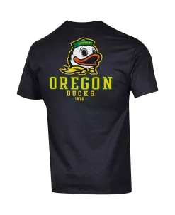 Champion Men's Black Oregon Ducks Stack 2-Hit T-shirt -Champion Online 22384157 fpx