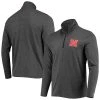 Champion Men's Heathered Black Nebraska Huskers Field Day Team Quarter-Zip Jacket