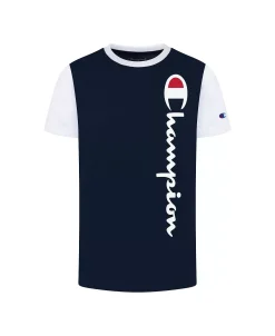 Champion Big Boys Vertical Script Color Blocked T-shirt -Champion Online 22512025 fpx