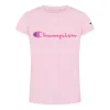 Champion Big Girls Classic Script Short Sleeve Graphic T-shirt -Champion Online 22514587 fpx