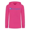 Champion Big Girls Classic Script Long Sleeve Jersey Hooded T-shirt -Champion Online 22514636 fpx