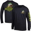 Champion Men's Black Oregon Ducks Team Stack Long Sleeve T-shirt -Champion Online 22602186 fpx
