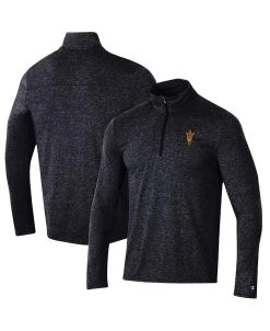 Champion Men's Heathered Black Arizona State Sun Devils Field Day Team Quarter-Zip Jacket