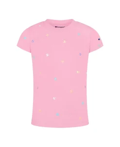 Champion Big Girls Tossed C Logo All Over Print T-shirt