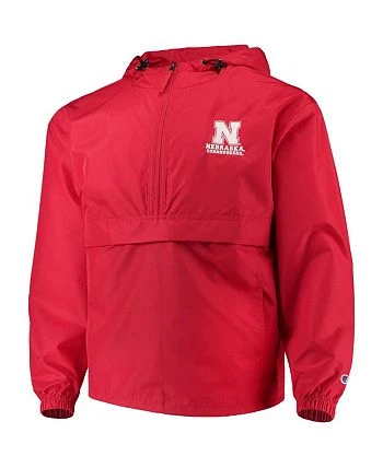Champion Men's Scarlet Nebraska Huskers Packable Jacket 5 Champion Men's Scarlet Nebraska Huskers Packable Jacket - Image 3