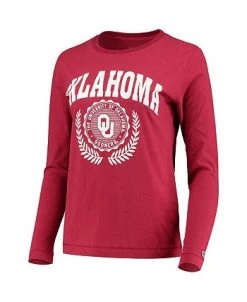 Champion Women's Crimson Oklahoma Sooners University Laurels Long Sleeve T-shirt 9 Champion Women's Crimson Oklahoma Sooners University Laurels Long Sleeve T-shirt -Champion Online 22668228 fpx