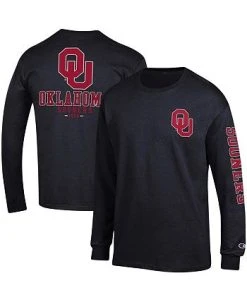 Champion Men's Black Oklahoma Sooners Team Stack Long Sleeve T-shirt 8 Champion Men's Black Oklahoma Sooners Team Stack Long Sleeve T-shirt -Champion Online 22668342 fpx
