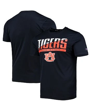Champion Men's Navy Auburn Tigers Wordmark Slash T-shirt 4 Champion Men's Navy Auburn Tigers Wordmark Slash T-shirt - Image 2