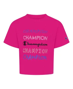Champion Toddler Girls Boxy T-shirt And All Over Print Leggings, 2 Piece Set -Champion Online 22796842 fpx