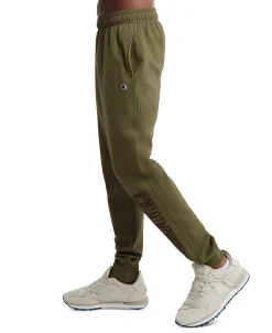 Champion Men's Powerblend Standard-Fit Logo-Print Fleece Joggers -Champion Online 22863585 fpx