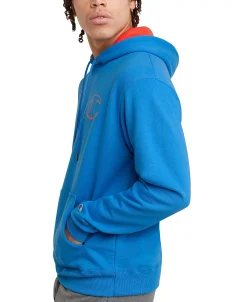 Champion Men's Powerblend Standard-Fit Logo-Print Fleece Hoodie -Champion Online 22907219 fpx
