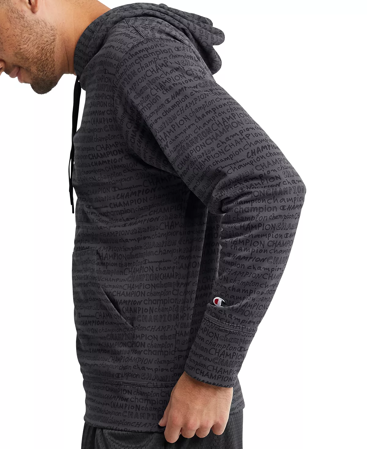 Champion Men's AOP Game Day Long-Sleeve Stretch Hoodie 5 Champion Men's AOP Game Day Long-Sleeve Stretch Hoodie - Image 3