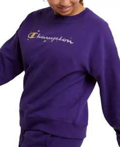 Champion Women's Star Logo Powerblend Crewneck Sweatshirt -Champion Online 22907907 fpx