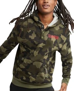 Champion Men's Urban Pursuits Standard-Fit Camouflage Fleece Hoodie
