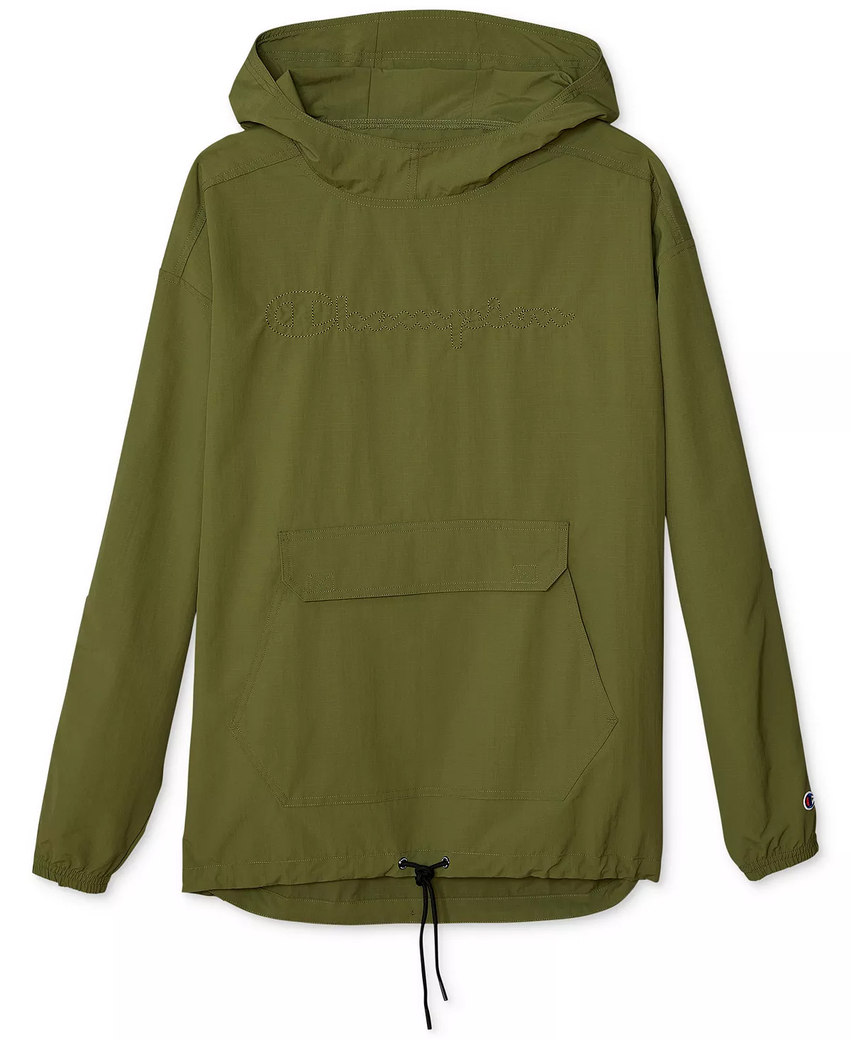 Champion Men's Ripstop Anorak Pullover Drawstring Hoodie 3 Champion Men's Ripstop Anorak Pullover Drawstring Hoodie