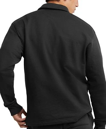 Champion Men's Powerblend Classic-Fit Long-Sleeve Rugby Shirt 4 Champion Men's Powerblend Classic-Fit Long-Sleeve Rugby Shirt - Image 2