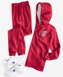 Champion Men's Powerblend Long-Sleeve Pullover Graphic Hoodie -Champion Online 22914664 fpx