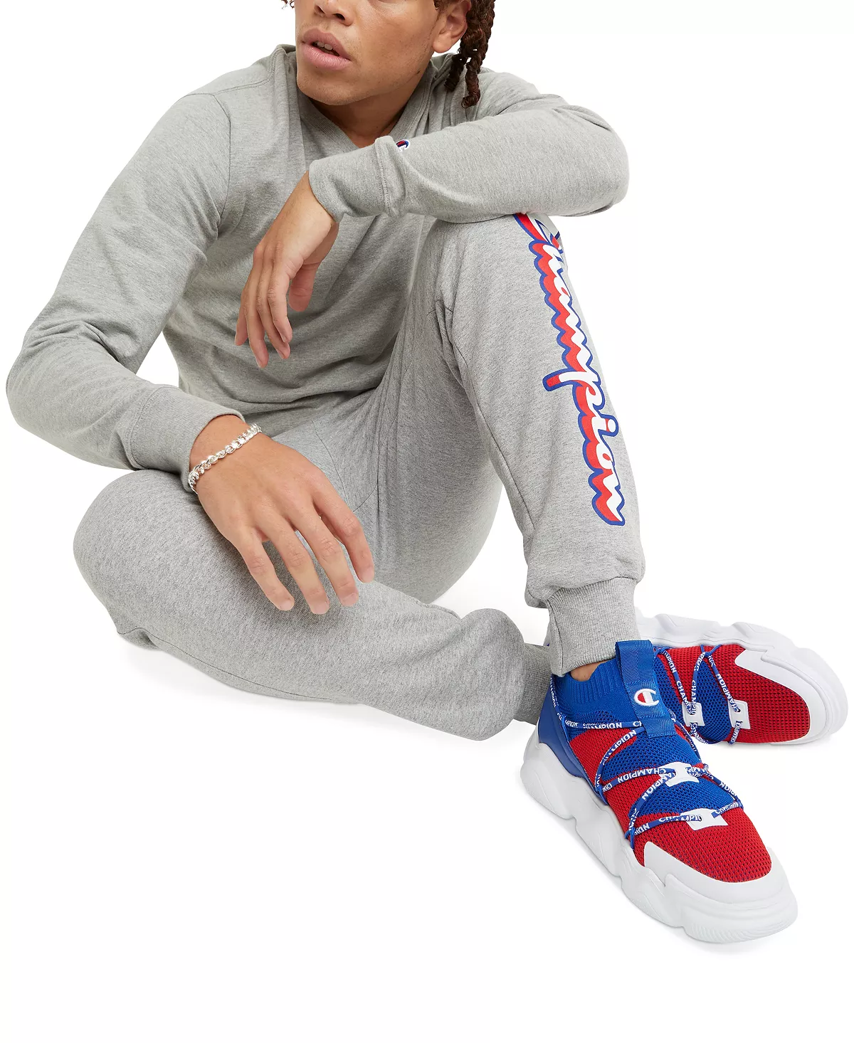 Champion Men's PowerBlend Logo-Graphic Jogger Pants 6 Champion Men's PowerBlend Logo-Graphic Jogger Pants - Image 4