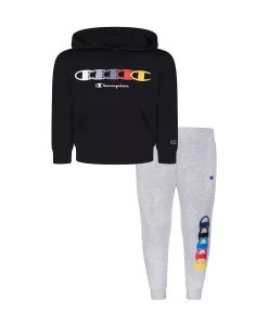 Champion Little Boys C Rings Fleece Hoodie And Joggers, 2 Piece Set