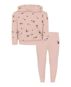 Champion Little Girls C Stars All Over Print Fleece Hoodie And Joggers Set, 2 Piece -Champion Online 23140382 fpx