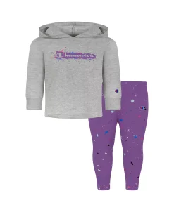 Champion Toddler Girls Paint Splatter Jersey Hooded T-shirt And Leggings, 2 Piece Set -Champion Online 23152989 fpx 1