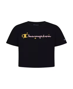 Champion Big Girls 'C' Logo And Stars Boxy T-shirt