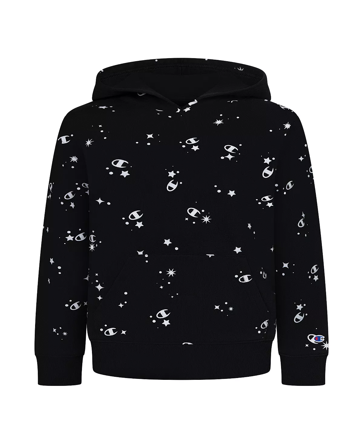 Champion Big Girls 'C' Star All Over Print Fleece Hoodie 3 Champion Big Girls 'C' Star All Over Print Fleece Hoodie